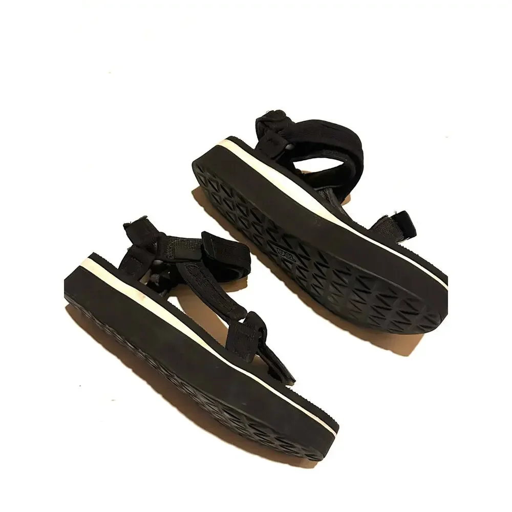 Teva Universal Mesh Hiking Strappy Black Platform Sandals Women's 8 - Picture 4 of 8
